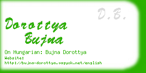 dorottya bujna business card